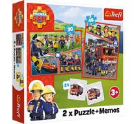 Puzzle 2v1 Sam il Pompiere con gioco di memoria