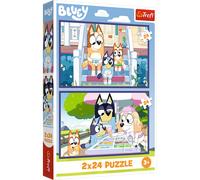 Puzzle divertente Bluey 2x24 pezzi