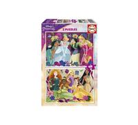 Puzzle 2X48 Pezzi: Principesse Disney