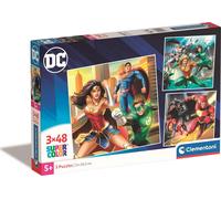 Puzzle 3×48 pezzi DC Justice League di Clementoni