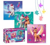 PUZZLE 3 in 1 "MY LITTLE PONY" 3 PUZZLE IN UNO PUZZLE COLORATI