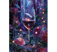 Puzzle 30 Pezzi Adulti Boschi Lucciola Rosa, Fai da Te puzzle difficili adulti 30 pezzi 25x20cm, Intrattenimento Creativo, Divertimento, Gioco di Abilità per Tutta la Famiglia