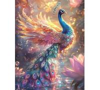 Puzzle 30 Pezzi Adulti Loto del lago del pavone, Fai da Te puzzle difficili adulti 30 pezzi 25x20cm, Intrattenimento Creativo, Divertimento, Gioco di Abilità per Tutta la Famiglia