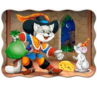 Puzzle 30 pezzi Il gatto con gli stivali - Il gatto con gli stivali in missione notturna