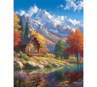 Puzzle 30 Pezzi per Adulti e Ragazzi, puzzle Classico 30 pezzi Fai Da Te Creek Albero d'Autunno, Intrattenimento Creativo Puzzles Difficili, Idea Regalo Uomo e Donna 25x20cm