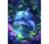 Puzzle 30 Pezzi per Adulti e Ragazzi, puzzle Classico 30 pezzi Fai Da Te Il delfino lascia l'oceano, Intrattenimento Creativo Puzzles Difficili, Idea Regalo Uomo e Donna 25x20cm