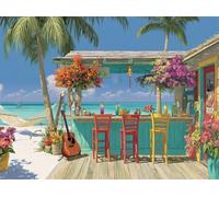 Puzzle 30 Pezzi per Adulti e Ragazzi, puzzle Classico 30 pezzi Fai Da Te Negozio succhi frutta sul mare, Intrattenimento Creativo Puzzles Difficili, Idea Regalo Uomo e Donna 25x20cm