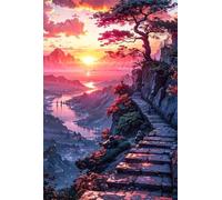 Puzzle 30 Pezzi, Puzzle per Adulti Paesaggio Montano All'Alba 25x20 cm, Impossibile Difficile Puzzles Impegnativo Come Regalo e Decorazione per Pareti
