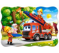 Puzzle 30 pezzi - Vigili del fuoco in azione