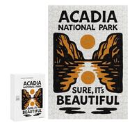 Puzzle 300 PCS Acadia National Park Graphic Design Puzzle Per Adolescenti Migliora La Memoria Allena Il Cervello E Le Mani Giocattoli Avvincenti Per Coltivare La Pazienza 300 PCS