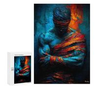 Puzzle 300 PCS Bound by Fire And Ice - Expressionist Figure Puzzle Per Adolescenti Giochi Rilassanti Sfida Difficile Regali Unici Per Compleanno E Natale 300 PCS