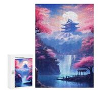 Puzzle 300 PCS Cherry Blossom Serenity Landscape Puzzle Per Adulti Che Migliorano La Memoria, Impegnativi Da Completare, Regali Di Natale E Compleanno 300 PCS
