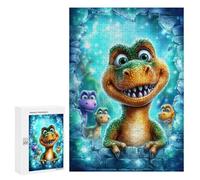 Puzzle 300 PCS Colorful Dinosaur Friends Puzzle Per Adulti Puzzle Regalo Di Compleanno Difficile E Sfida Gioco Impegnativo Regali 300 PCS