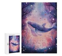 Puzzle 300 PCS Flying Whale in A Forest Puzzle Per Adolescenti Giochi Rilassanti Sfida Difficile Regali Unici Per Compleanno E Natale 300 PCS