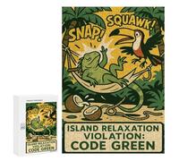 Puzzle 300 PCS Island Relaxation Violation Code Green Puzzle Per Adolescenti Giochi Rilassanti Sfida Difficile Regali Unici Per Compleanno E Natale 300 PCS