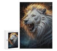 Puzzle 300 PCS Magical White Lion Puzzle Per Adolescenti Giochi Rilassanti Sfida Difficile Regali Unici Per Compleanno E Natale 300 PCS