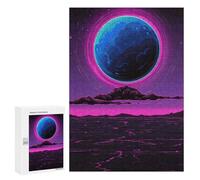 Puzzle 300 PCS Neon Desert Night Sky Puzzle Per Adolescenti Migliora La Memoria Allena Il Cervello E Le Mani Giocattoli Avvincenti Per Coltivare La Pazienza 300 PCS