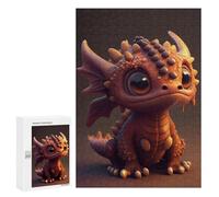Puzzle 300 PCS Per Adolescenti Adorable Baby Dragon Artwork -2 Puzzle Per Adulti Giochi Rilassanti Perfetto Per Decorare E Regalare A Tutta La Famiglia 300 PCS