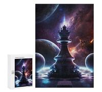 Puzzle 300 PCS Per Adolescenti Chess in Space Puzzle Per Adulti Giocattoli Antistress Difficile Difficile Per È Ideale Come Regalo 300 PCS