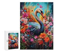 Puzzle 300 PCS Per Adolescenti Colorful Swan Mural Puzzle Per Adulti Giochi Rilassanti Perfetto Per Decorare E Regalare A Tutta La Famiglia 300 PCS
