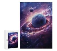Puzzle 300 PCS per Adolescenti Cosmic Planet Puzzle per Adulti Giocattolo Decorazione Da Parete Difficile Difficile Proficuo Completare 300 PCS