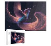 Puzzle 300 PCS Per Adolescenti Enchanted Hummingbird in Cosmic Light Puzzle Per Adulti Giochi Rilassanti Perfetto Per Decorare E Regalare A Tutta La Famiglia 300 PCS