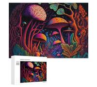 Puzzle 300 PCS Per Adolescenti Enchanted Mushroom Forest Puzzle Per Adulti Giochi Rilassanti Perfetto Per Decorare E Regalare A Tutta La Famiglia 300 PCS