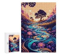 Puzzle 300 PCS Per Adolescenti Enchanted River Fantasy Puzzle Per Adulti Che Migliorano La Memoria Difficili E Stimolanti Regali Di Natale E Compleanno 300 PCS