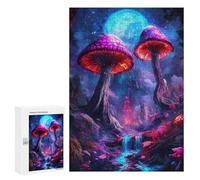 Puzzle 300 PCS Per Adolescenti Fantasy Mushroom Forest Puzzle Per Adulti Giocattoli Fai Da Te Ma Divertenti E Umoristici Sfida Educativa 300 PCS