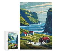 Puzzle 300 PCS Per Adolescenti Faroe Islands National Park Denmark Puzzle Per Adulti Giochi Rilassanti Decorazione Per La Casa Regali Unici Per Compleanno E Natale 300 PCS