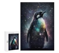 Puzzle 300 PCS Per Adolescenti Galactic Penguin in Space Puzzle Per Adulti Migliora La Memoria Interazione Genitore-figlio Giocattolo Gioco Intellettuale 300 PCS
