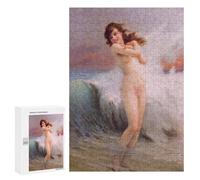 Puzzle 300 PCS Per Adolescenti Girl Wades in The Ocean Puzzle Per Adulti Giochi Rilassanti Perfetto Per Decorare E Regalare A Tutta La Famiglia 300 PCS