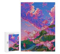 Puzzle 300 PCS Per Adolescenti Lotus Bloom Sky Puzzle Per Adolescenti Analisi E Logica Allena Il Tuo Cervello E Le Tue Mani Gioco Di Sfida Unico 300 PCS
