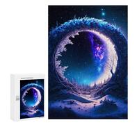 Puzzle 300 PCS Per Adolescenti Magical Winter Portal Puzzle Per Adolescenti Migliora La Memoria Difficile Da Completare Divertimento in Famiglia E Serata Di Giochi 300 PCS