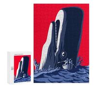 Puzzle 300 PCS Per Adolescenti Moby Dick Puzzle Per Adulti Giochi Rilassanti Decorazione Per La Casa Regali Unici Per Compleanno E Natale 300 PCS