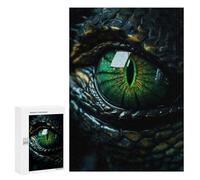 Puzzle 300 PCS per Adolescenti Poison Dragons Green Eye Puzzle per Adulti Gioco Famiglia Un'opera D'arte come Regalo per Tutta La Famiglia 300 PCS
