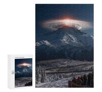 Puzzle 300 PCS Per Adolescenti Snow-Capped Mountain Sunrise Puzzle Per Adulti Per Divertimento in Famiglia Aiuta Ad Allenare Il Cervello Gioco Dal Design Bellissimo 300 PCS