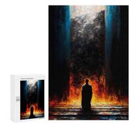 Puzzle 300 PCS Per Adolescenti The Pilgrim Before The Sealed Gate - The One Who Dared to Stand Puzzle Per Adulti Giochi Per Famiglie Regalo Di Compleanno Regalo Di Compleanno Unico 300 PCS