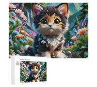 Puzzle 300 PCS Per Adulti Magical Forest Kitten Adventure Puzzle Per Adulti Giochi Per Famiglie Difficili Difficili Per Compleanno, Natale 300 PCS