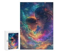 Puzzle 300 PCS Per Adulti Mother-Daughter Bond in Celestial Dreamscape Puzzle Per Adolescenti Attività Per Famiglie Sfida Educativa Gioco Stimolante E Gioco in Famiglia 300 PCS