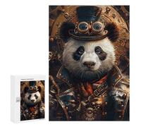 Puzzle 300 PCS Per Adulti Steampunk Animal Panda Puzzle Per Adulti Giochi Divertenti Analisi E Logica Regali Unici Per Compleanni 300 PCS