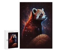 Puzzle 300 PCS Red Panda in Space -4 Puzzle Per Adulti Che Migliorano La Memoria, Impegnativi Da Completare, Regali Di Natale E Compleanno 300 PCS