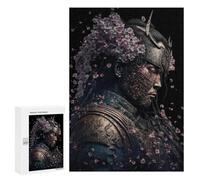 Puzzle 300 PCS Samurai Warrior with Cherry Blossoms-8 Puzzle Per Adolescenti Migliora La Memoria Allena Il Cervello E Le Mani Giocattoli Avvincenti Per Coltivare La Pazienza 300 PCS