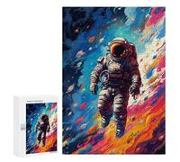 Puzzle 300 PCS Space Astronaut Adventure -2 Puzzle Per Adulti Puzzle Regalo Di Compleanno Difficile E Sfida Gioco Impegnativo Regali 300 PCS