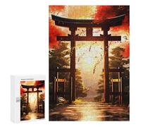 Puzzle 300 PCS Torii Gate in Japanese Puzzle Per Adolescenti Giochi Rilassanti Sfida Difficile Regali Unici Per Compleanno E Natale 300 PCS
