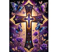 Puzzle 300 pezzi Adulti, Giochi Educativo e Giocattoli Sfida, Puzzles Divertenti per Uomo e Donna, jigsaw puzzle Adulti Regalo, Tema:Farfalla viola
