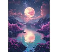 Puzzle 300 Pezzi Adulti Montagna del Lago della Luna, Fai da Te puzzle difficili adulti 300 pezzi 40x28cm, Intrattenimento Creativo, Divertimento, Gioco di Abilità per Tutta la Famiglia