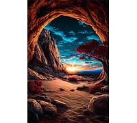 Puzzle 300 Pezzi Alba Nella Grotta, Gioco Educativo, Sviluppa Concentrazione, Puzzle Impossible, Puzzle per Adulti 300 Pezzi 38x26 cm