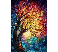 Puzzle 300 Pezzi Albero della Vita Colorato, Puzzle Impegnativo, Giochi Rilassamento e Intelligence, Regalo Bambino e Bambina, 40x28 cm