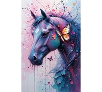 Puzzle 300 Pezzi Animale Cavallo Farfalla Puzzles per Adulti Impossibile Difficile Impegnativo Puzzle 300 Pezzi Classici 38 x 26 cm